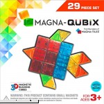 Magna-Qubix 29-Piece Clear Colors Set – The Original Award-Winning Magnetic 3D Building Shapes – Creativity and Educational – STEM Approved Standard B07FMGRJKZ